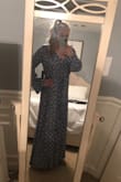 I was on the fence about whether to order a L or an XL in this dress, but ended up ordering the XL in fear that the large may be too small in the chest area. After reading the reviews, I was worried I ordered a size too big, but I liked the way the dress fit me! It is flowy and flattering. I love it! Can't wait to wear it to my boyfriend's sister's wedding in a few weeks!! - Kayla T.