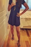 Omg! Loveeee these dresses so much, I now have 1 in every color! My summer go-to dress because it's flattering, light-weight & easy to throw on & go! I just bought the navy one, & LOVE it!!! Soooo cute!!! I think it's my favorite color of all the other colors I have (& I'm not normally a navy color type dresser).  I've paired it with the Lulus navy polka dot wedges & gold necklace!! This dress also looks amazing with the navy suede Lulus espadrilles (which I also own..lol)! Killer buy!! Thank you Lulus!!!! - MaryBeth L.
