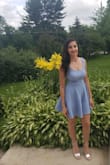 This dress is soooo cute and good fabric . True to size. - Mai K.