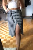 This is one of my best purchases at Lulus! The material is super light and stretchy, the slit is perfect. I can't wait to wear this skirt out! It looks great with a white crop top!

Update: I've had this skirt for a year and even after many washes it still looks amazing. One of my best purchases at Lulus. - Marie-Philip M.
