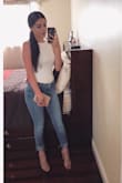 I'm super picky with bodysuits and this one was extremely comfortable and not see through! (Shoes are from Lulus as well) I just need some in more colors now! - Yoanna E.