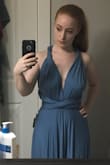 Bought these for my bridesmaids, but tried on the small myself too (the size I would've ordered for myself) and am in LOVE. Soft fabric, super stretchy, flowy and wonderful. Way too long on me but I expected that and will get it altered. Honestly, might buy one of these for myself! - Carly T.