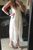 Got this dress for my bridal shower. The fit is perfect and the best part is I don't have to wear a bra! - Sara B.