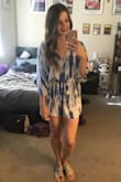 This is an adorable romper. Fits super well, shows just enough cleavage, and very comfortable. Perfect for a casual summer evening out! - Erin C.