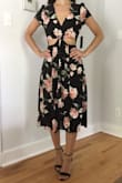 This dress is so beautiful!
It fits perfectly, is light, pretty, feminine and flowy.
The bottom is lined and the top isn't, but it's not extremely sheer so you could go bra or no bra!
If you have broad shoulders and/or a wider rib cage, I would maybe go up a size because the top is a bit small, but so am I so I was thankful!
Canât wait to wear this to a wedding this weekend!
Thanks Lulus! - Justeen H.