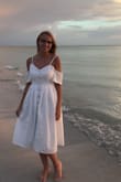 It's a super cute dress!! Had to get it when I first saw it, but I got a small and it was huge on me. I returned it and got an XS and oh my! it was absolutly perfect!! Everything about this dress is just amazing! - Julya D.