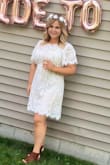 I wore this beautiful dress to my Bridal Shower. It was perfect! - Mary J.