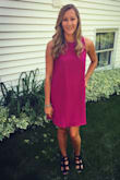 Great as a wedding guest dress. Love the color and it fits great - Sarah T.