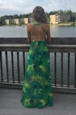 I was really happy with this dress. I wore it to a summer wedding. The length was perfect with heels. The only thing worth noting is that the top was a little loose around my sides. I ended up sewing on another loop hole for the straps so the back looks a little different in my picture. Adding the loophole cinched the dress tighter around my torso and bust to give a more flattering shape. The fabric was airy but thick enough that I didn't feel the need to wear pasties or a bra. I hope to have an excuse to wear this dress again in the future! - Lauren C.