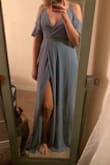 This dress is amazing!!! The tie waist hits in the perfect spot and the flow is very flattering!!! Using for my upcoming engagement photos. - Whitney