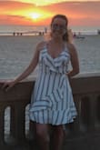 Just like the picture. It's light and beautiful. Great fabric and details. - Luana H.