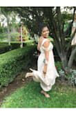 It's a beautiful dress!!! The only problem was that it was super long on me. And I wouldn't recommend this dress for a girl that is smaller from the chest area. I'm a 32D and it fit me a little lose from the chest part. But over all it was a lovely dress. - Yadira R.
