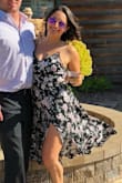 I ordered this for an outdoor wedding this summer. It was a HOT but breezy day and this dress was perfect. I'm short so it was a little longer on me than it should have been, but I didn't mind the length so I didn't bother getting it hemmed like I usually would. Very light weight and comfortable but not see-through. Could be dressed up or dressed down. - Melissa B.