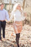 My waist would have needed an XS instead of the S, but it wasn't an option. I wore this for my engagement photos! After my mom altered it, I was very happy with it. - Angelica S.