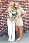 The only drawback I would say is that the lace looks a little cheap, but overall I love the look of this jumpsuit!!!!!! Very flattering!! I wore for a bridal shower. Definitely need to wear heels with it. - Angelica S.