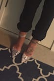 New heels are always a little stiff, wore them out on the town for a friends bday party, they fit great hoping they break in to be more comfy. But came home with no blisters so I'm happy! - Chloe D.