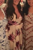 I wore this dress to a summer wedding and got so many compliments on it! The fabric moves beautifully and the dress is flattering. Great quality too! The top was a little low cut for my preference but I just took a couple of stitches to fix that. - Crystal H.