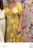 I love this dress! It's a little long (L) but with high enough heels it didn't need to be altered. I was very comfortable in it! - Lydia S.