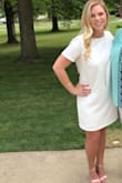 I loved this dress for my bridal shower! Although it becomes wrinkly very easily, in no time I ironed it out and was ready for my day! So white and bright and makes you feel like a true bride! - Brittany C.