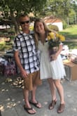 Wore this at my bridal shower! I got so many compliments! I am normally a medium but definitely size up. So glad I ordered a large because it fit perfectly!! - Lauren N.