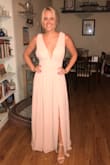 I bought This dress to wear in my college roommate's wedding as she gave us a few colors to choose from and we get to choose the dress. It fits perfectly to size, and has a little stretch to it which is lovely. Definitely love this dress and very excited to wear it for the wedding! - Emily T.