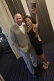 This dress is gorgeous. It's backless and very sexy. The material comfortable and it's easy to wear, I didn't have to worry about it shifting. It stays on very securely. - Isela G.