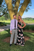 I wore this to a wedding in June. Got so many compliments on it! The skirt was snug enough to fit, but when I was in the church I felt like I kept pulling it up so that there wasn't much of my midriff showing - regardless if your midriff shows its still a super classy dress. The fabric is amazing, so comfortable--and the slit on the side just makes it that much easier to move around and dance! Amazing quality. The best part about any Lulus dress is that they're always long enough for tall girls like me :) I am wearing flats in this picture. - Erin E.