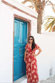 I love this dress, it is very comfortable, lightweight, very flattering and just beautiful. I wore it on my recent trip to Santonri and the color, the style was just perfect. Highly recommend This dress. - Ayeda A.