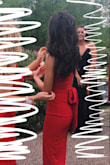 It is sooo beautiful n the slit makes it super sexy. W/4.5 inch heels the dress floats perfectly above the ground. Such beautiful quality n makes ur butt look hella kardashian like. - Celina C.