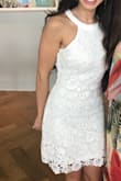 I got so many compliments on this dress! It was so perfect for my bridal shower-classy and elegant! - Abigail D.