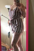 Love the look but just very tight around the hips. I usually order large in the dresses but would definitely need an extra large if I were to keep this. - Rachel G.
