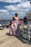 Let me just say that I wore this on a cruise and then wore it again to a church ladies retreat with a gorgeous throw over my shoulders. Everywhere I went I got compliments. I am ordering another. No bra required as the straps adjust in the front and back of the dress. - Felicia L.