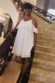 This dress is amazing. It fits perfectly. I wore it on vacation and received plenty of compliments. Love this beautiful white dress!! - Johnetta M.