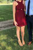 I wore this dress to a wedding and it fit perfectly! It was super comfortable and I got a ton of compliments on it! - Kaitlin K.
