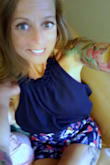 This top is adorable!! I love the fact that you can customize the fit with the adjustable drawstring ribbons. The subtle dotted print in the fabric gives it a nice textured finish. It is a crop top, so I also ordered a size medium to enjoy the extra length and not feel too exposed. I am 46 loving life!!
Huge Lulu's fan!! - Daina E.