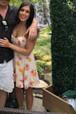 The pattern, colors and style is beautiful but it just didn't look as flattering on me. The bust wasn't too small but the cups stitched in the dress didn't seem to match up with my chest. The dress was a bit longer than I had hoped, I did receive compliments on it so maybe it was just my own opinion. - Tara W.