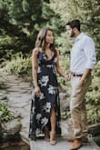 I'm not one to write reviews but the photo reviews here were the reason I decided to buy this dress!
I was looking for a cute summery maxi dress for my engagement shoot on August 9th. The moment I saw this dress, I knew it was the one! I'm always a little skeptical about buying things online because I can never seem to get the perfect size. I have a very small bust, yet all the other reviewers seem to had issues with their bust being too big. It fit absolutely perfectly everywhere, and I just used some fashion tape to keep the dress adhered to my small chest lol. The length also surprised me as to how perfect it was; I'm a little short (5'3") but with heels it didn't touch the ground. I love how the waist was adjustable since it was a wrap dress.
Love love love!! - Alyssa M.