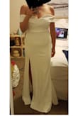 I loved this dress ! The material is perfect, except that it doesn't hide enough my tummy. It is a little bit long but it would be very easy to alter.
I would recommend this dress to every body ! It is so classy ! - Claire R.