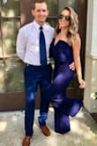This jumpsuit is exactly what I was looking for to wear to a wedding. It was several inches too long, so I had to run to hobby lobby at the last minute to take about 4 inches off, but I got so many compliment. It is very good quality and super flattering! - Grace E.