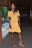 Beautiful!! Fits perfectly
This dress looks really sexy on and the color is great for summer. - JoANN F.