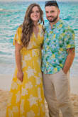 I wore this dress for a destination beach wedding and it was perfect! I was receiving compliments on it all night. I paired it with the gibbous gold and pearl earrings and the run to you gold choker necklace set, they all went perfectly together. The only down side is that the dress is slightly long. I'm 5'7" and had a hard time wearing it with flat sandals. It definitely would have been ok with heels/wedges though. - Aline F.