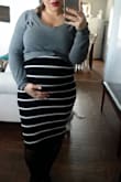 Very cute length on the skirt . Wore throughout my pregnancy . Material is a little see through. - Daniela Z.