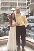 This dress I used for my wedding 8-18-18. I of course am short. So I got the front shortened but kept the back long. My new husband cried seeing me. SO COMFORTABLE and just flawless! - Briana F.