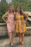 I wore this dress to my college graduation. I loved the fit and the color! I received so many compliments throughout the day. My only gripe would be how high the slit is in the back, but overall I can't complain since I paid 16 dollars. - Chelsea J.