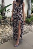 Really good fitting dress... slit is veryy high though. - Juls S.