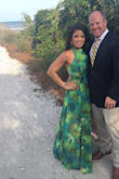 As the title says, this dress is the GOAT! Lots of compliments at my friends wedding. Beautiful colors, nice and airy. - Sheryl A.