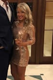 Got it hemmed only because I'm so short. Wore this on a bachelorette party, and again for New Year's Eve. Love it! - Melissa B.