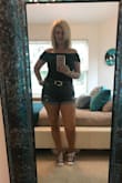 I love this top. I'm tall and body suits are usually not long enough but this was perfect. The fabric is soft. It is sexy yet classy. - Michelle W.