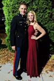 Got this last year in the dark red color and wore to a Marine Corps Ball - so perfect! It was simple, flowed nicely and was the perfect balance of modest and sexy. I had to get it shortened because it definitely runs long, even in heels, but I only had to shorten the top chiffon layer and not the layer underneath, so it didn't end up being too expensive. - Hunter T.