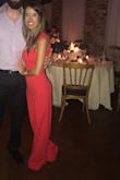 This was really long so I had It hemmed. Other than that it fit like a glove. Loved this jumpsuit so much. I wore it to a wedding at a plantation home in South Louisiana in November and got SO MANY compliments. - Tiffany B.